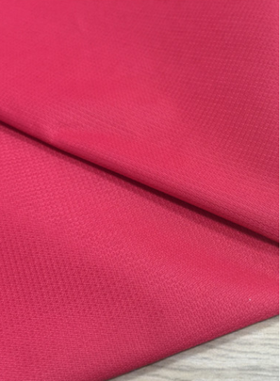 JS-DGAI  75D滌綸小蜂巢過PVC膠 工作服 沖鋒衣 戶外防寒服 雨衣 面料 側面照